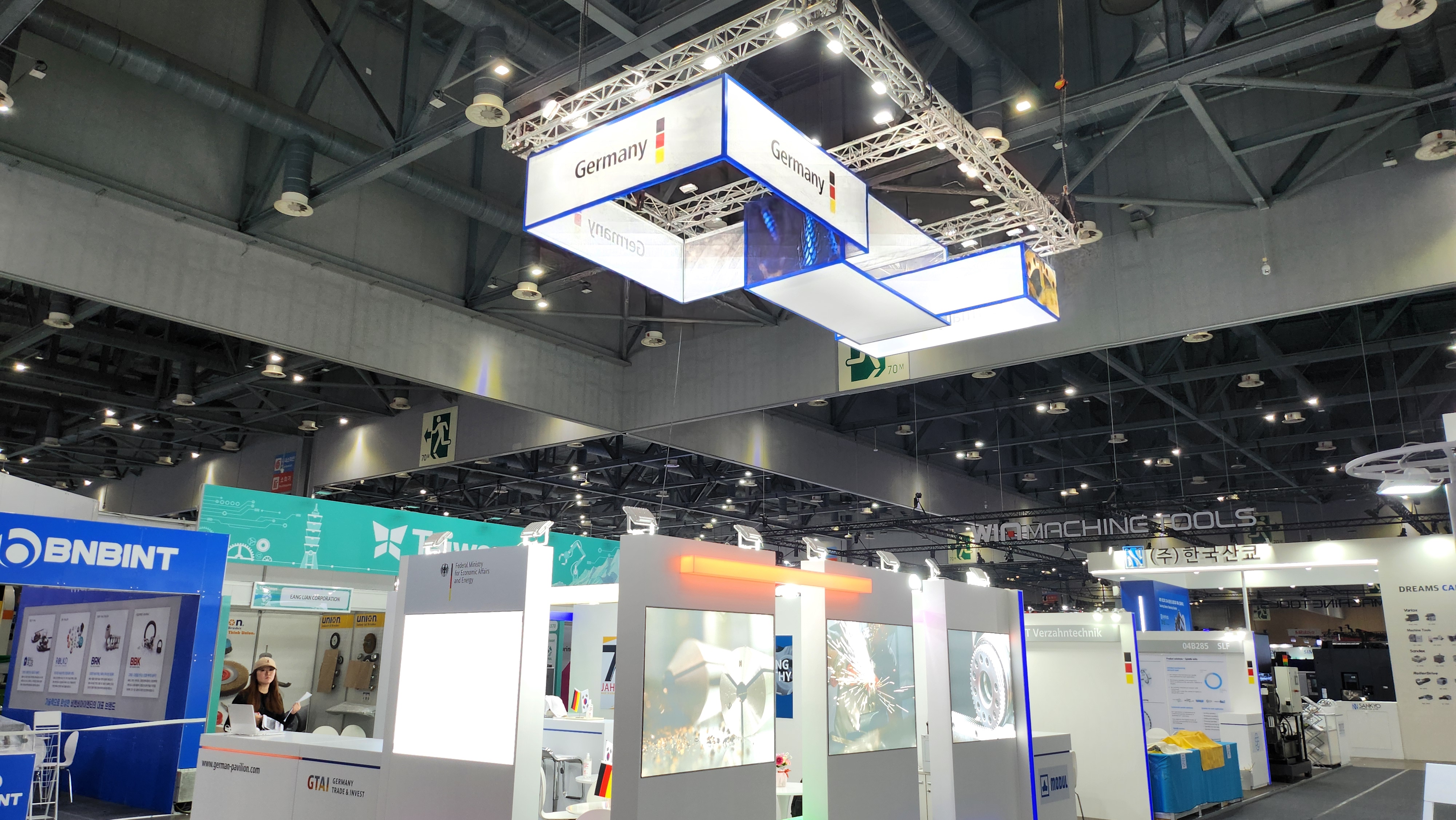 SIMTOS 2026 Germany Pavilion overhead sign