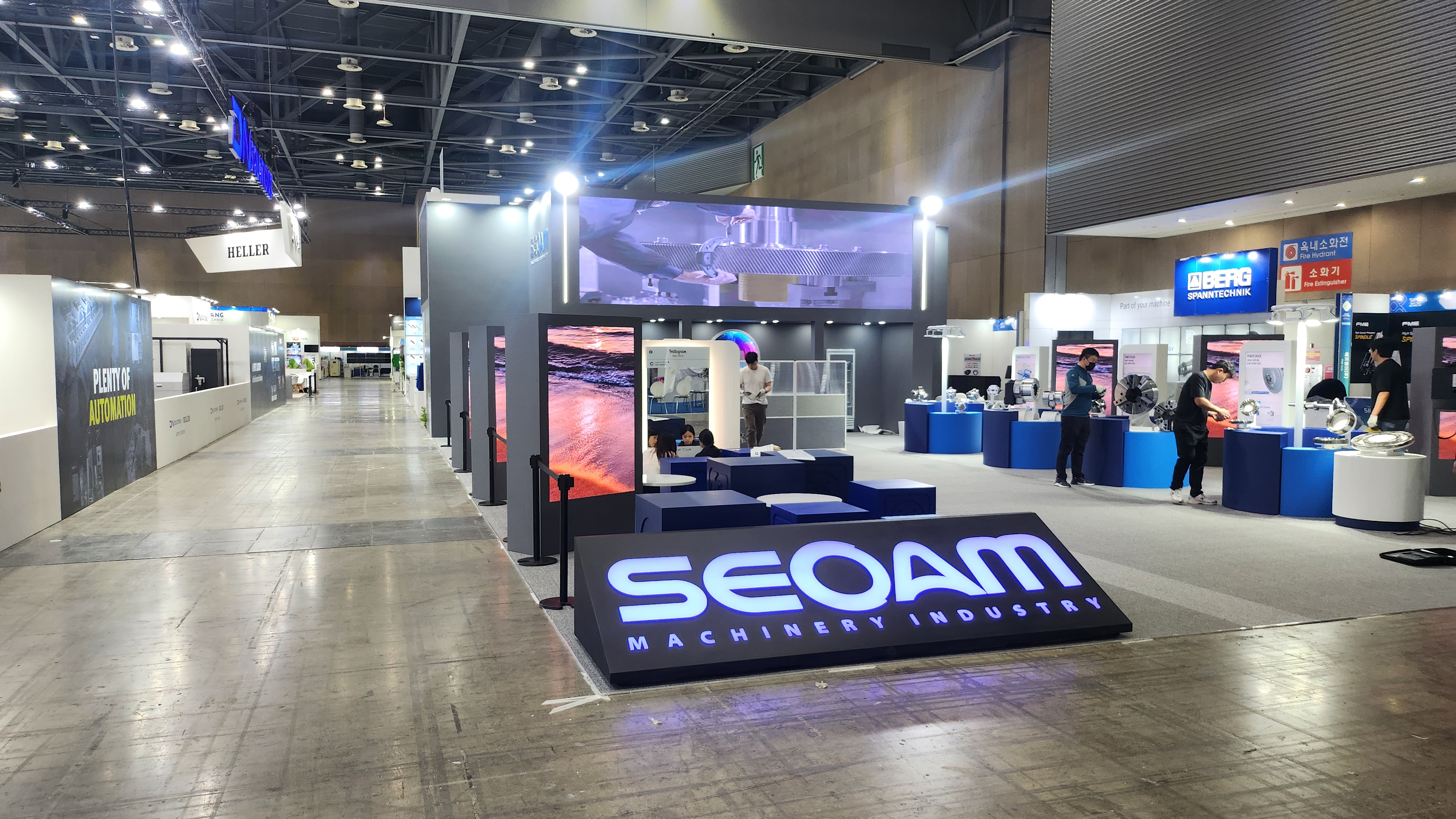 SEOAM LED installation and machine zone