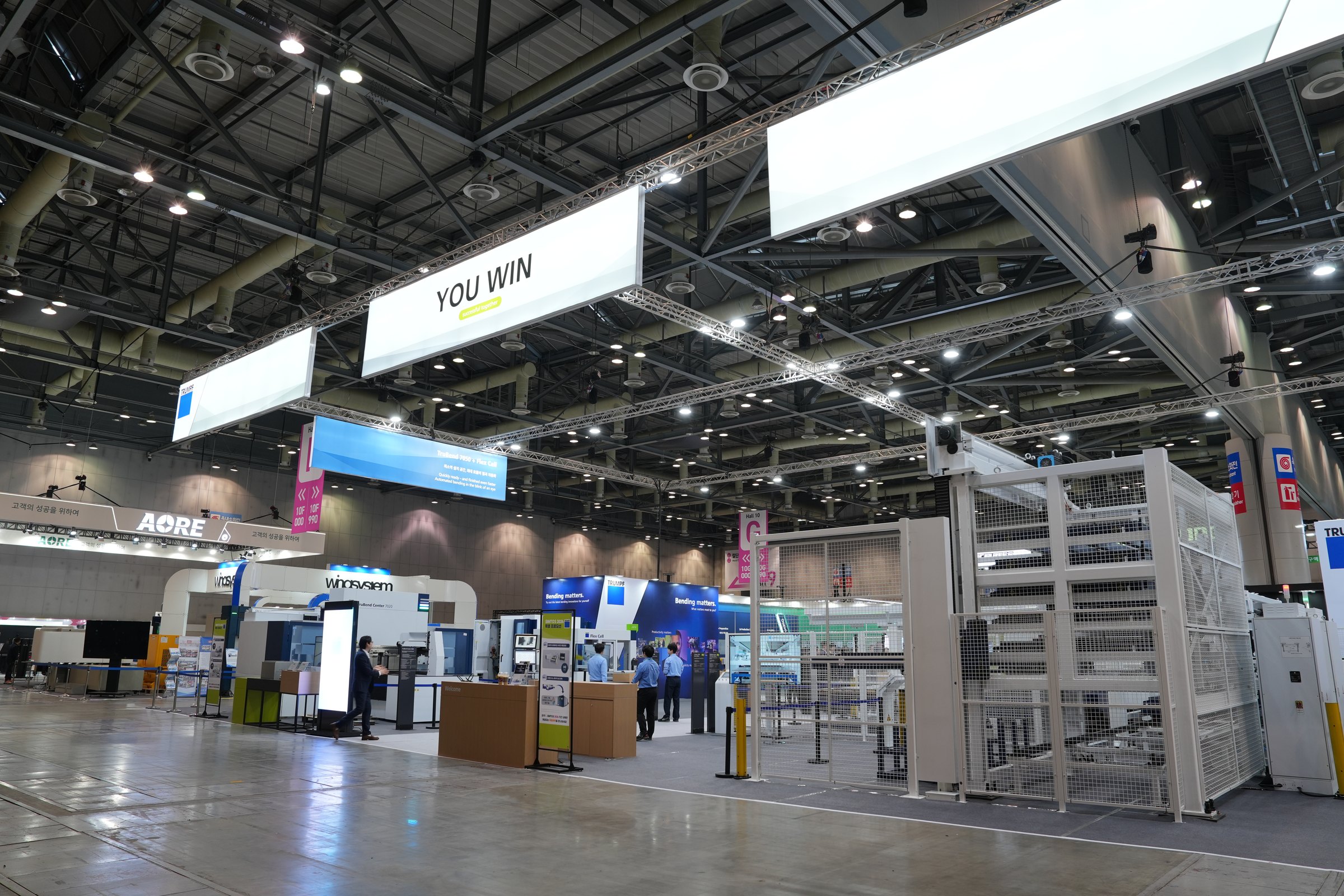 TRUMPF product display wall