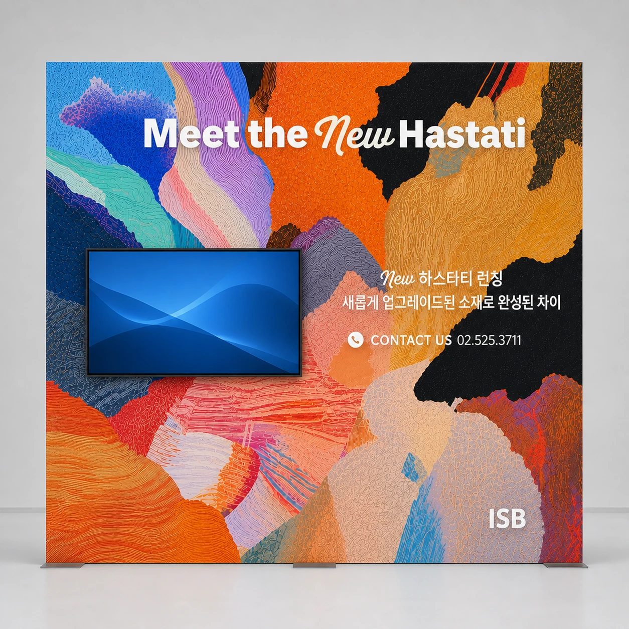 베이스 3개와 가로형 TV를 갖춘 NEW HASTATI W3000 H3000 모델